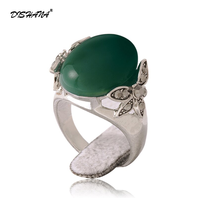 2015 새로운 반지 터키어 뜨거운 판매 패션 스틸 클래식 레트로 패턴 여성을위한 레드 오닉스 반지 약혼 반지 (KA0119-1)
